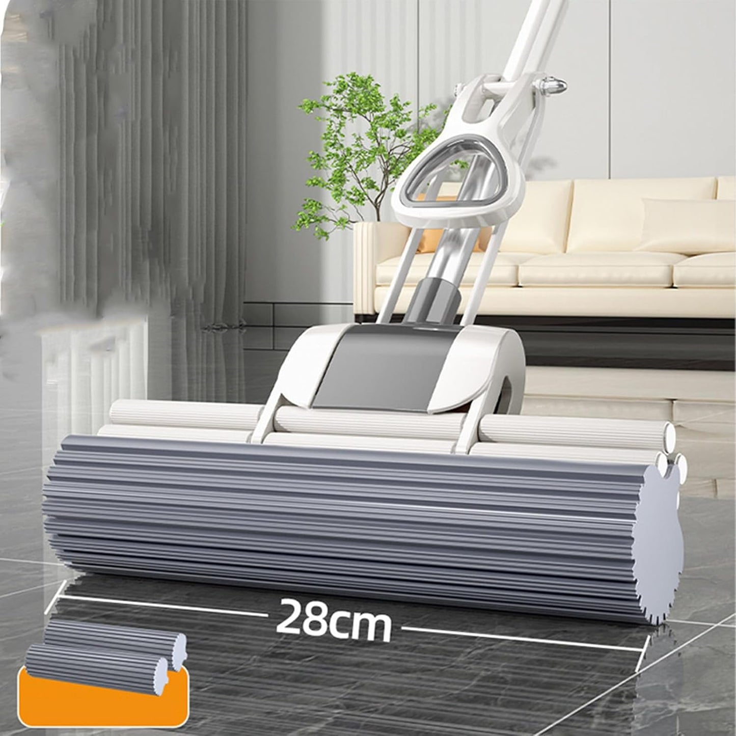 الممسحة السحرية 2 في 1 لتنظيف وتجفيف الأرضيات بدون عناء (Magic Mop)